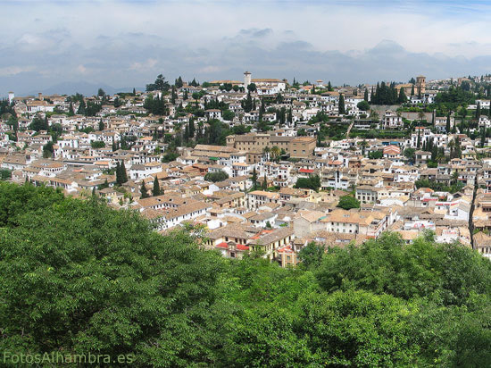 Vista del Albaicn desde la Alhambra