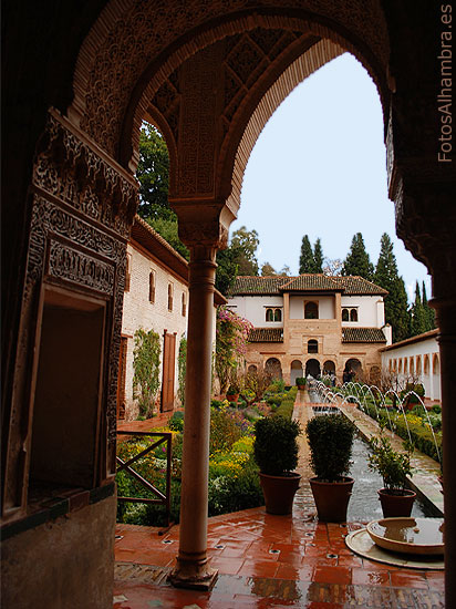 Patio de la Acequia en el Generalife de la Alhambra