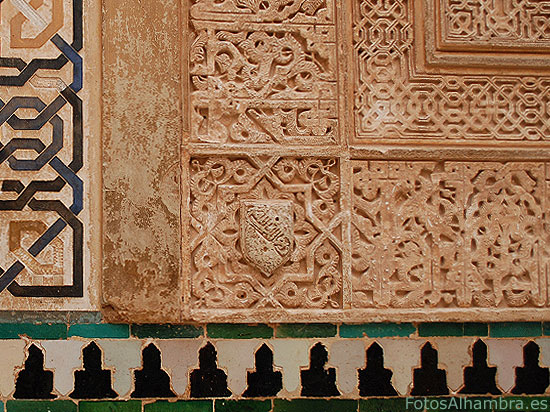 Paredes del Mirador de Lindaraja en la Alhambra